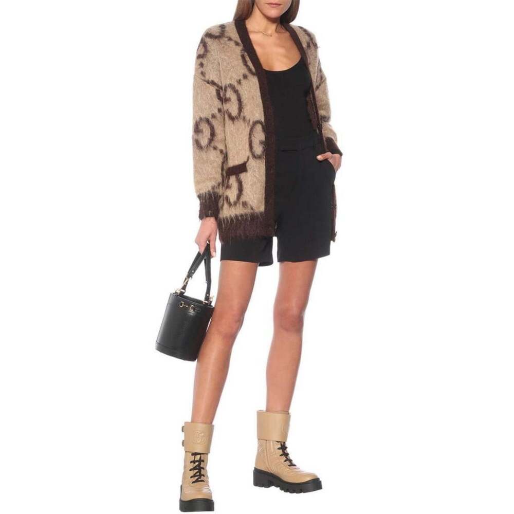 Gucci - Frances Leather Combat Boots - IT 37.5 - Picture 2 of 9